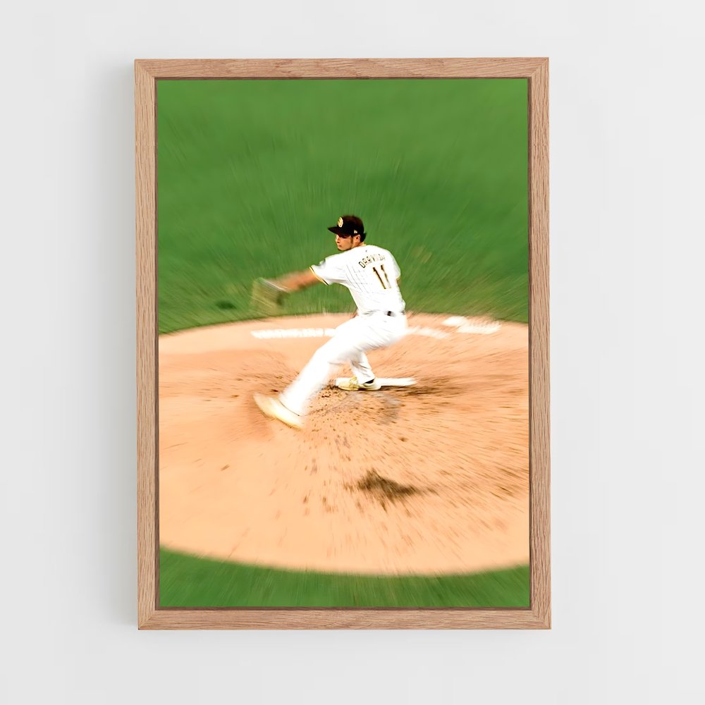 Poster Yu's Fastball – affiche Baseball (vue 4)